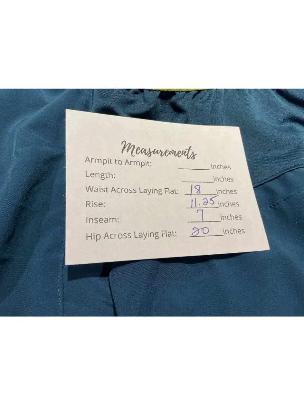 Brooks Sherpa Running Shorts Men’s XL Lined Teal Blue Green Trim - Picture 7 of 7